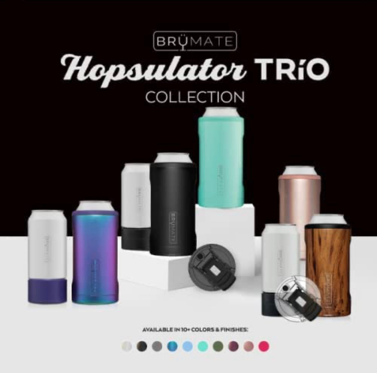 BruMate Hopsulator Trio 3-in-1 - Glitter Rose Gold