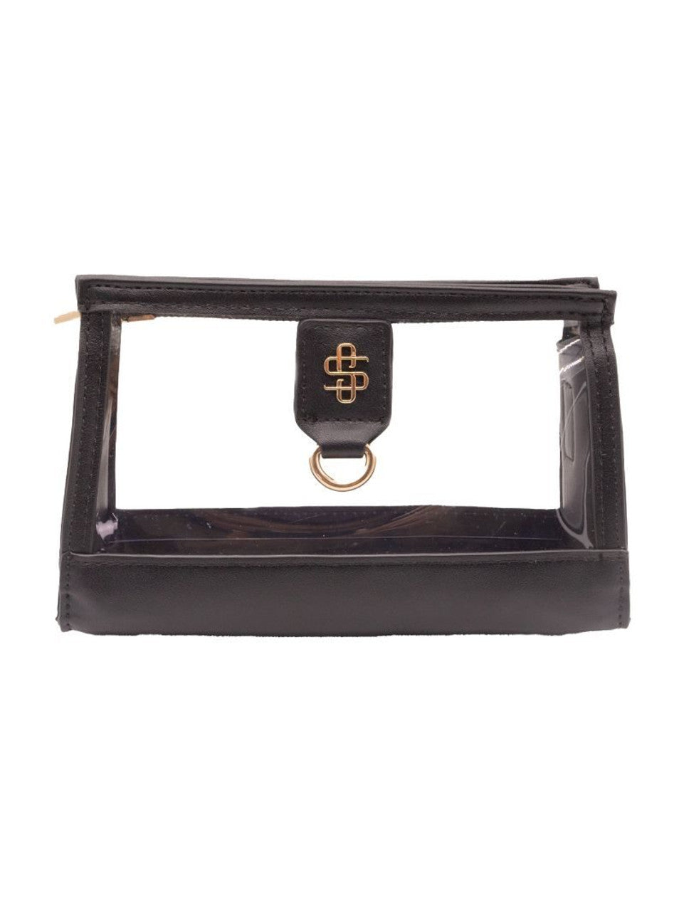 Leather Clear Clutch