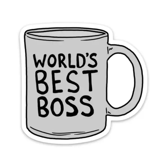 World's Best Boss Vinyl Sticker