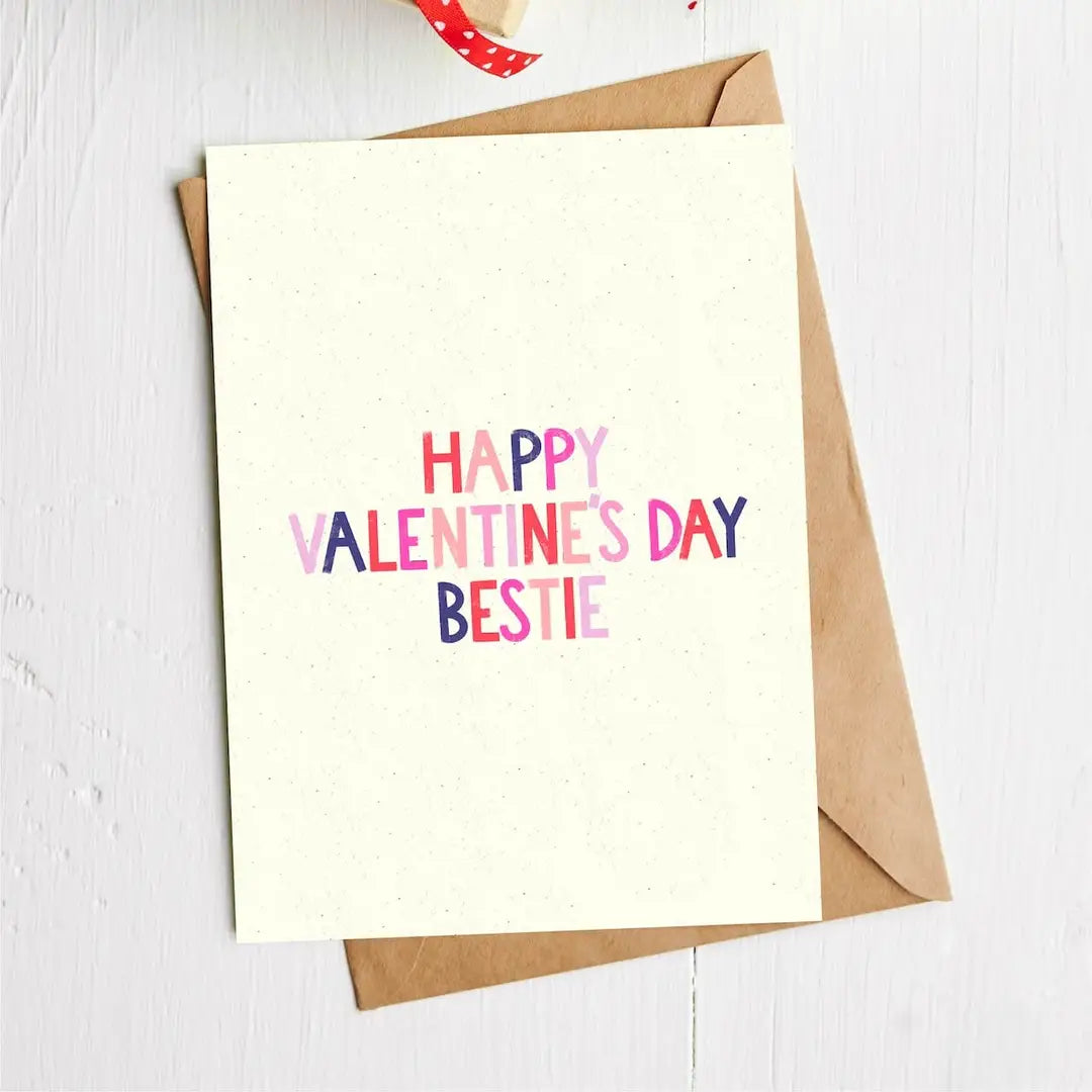 Happy Valentine's Day Bestie Card