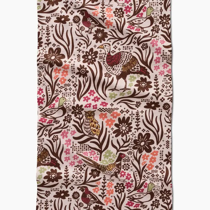 Fall Printed Tea Towel