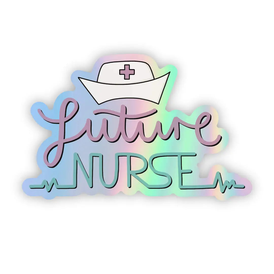 Future Nurse Holographic Vinyl Sticker