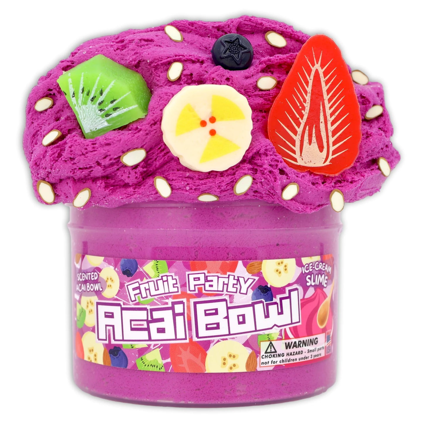 Acai Bowl Fruit Party Slime