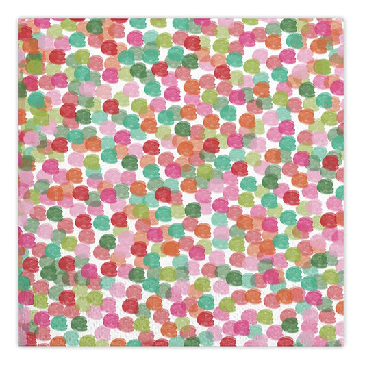 Multicolored Dots Beverage Napkins