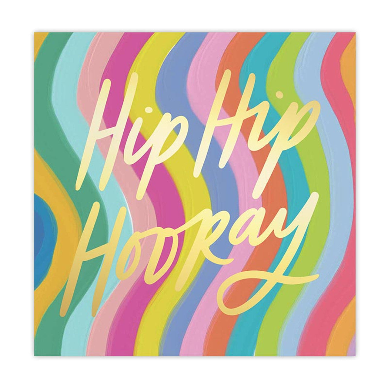 Cocktail Napkin Foil- Hip Hip Hooray