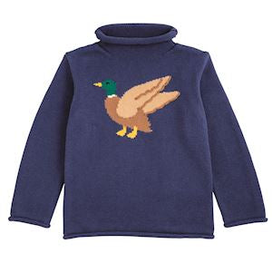 Kids Mallard Duck Rollneck Sweater