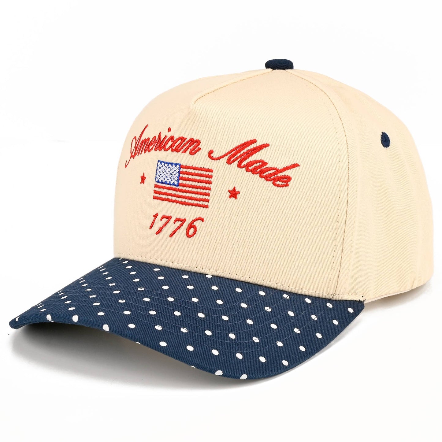 AMERICAN MADE 1776 Letter on Two Tone Trucker Hat