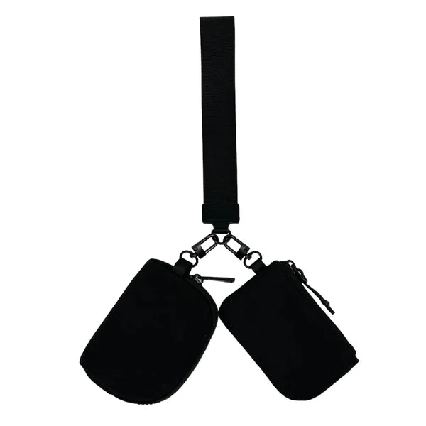 LULU MAC Double Pouch Wristlet Keychain
