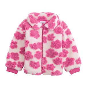 Youth Flower Sherpa Jacket