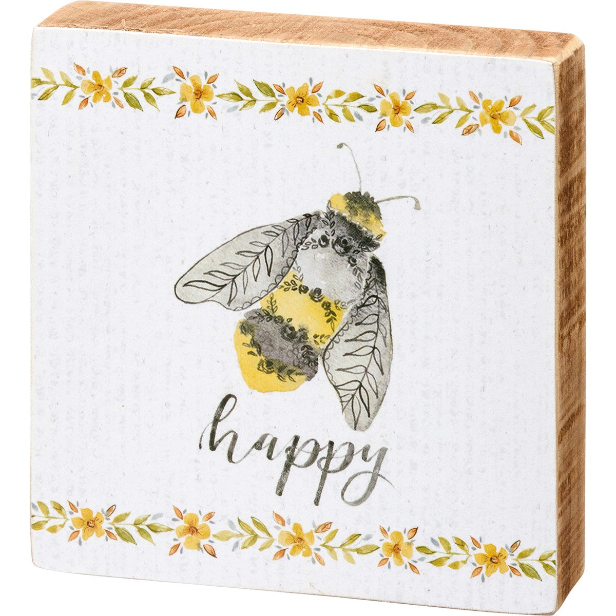 Happy Bee Block Signs