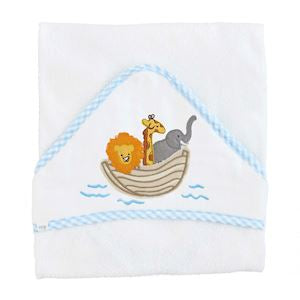 Noah's Ark Applique Hooded Towel