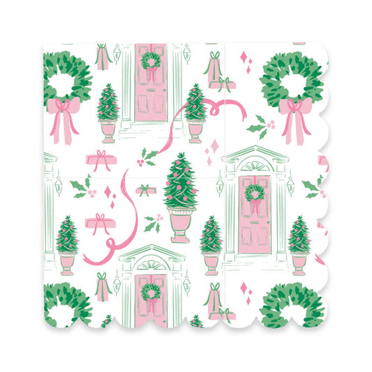 Christmas Cocktail Napkin - Home For Christmas