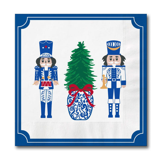 Christmas Cocktail Napkin - Merry Marchers