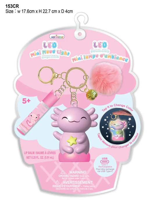 Mini Mood Light Keychain - Critters