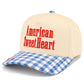 AMERICAN SWEETHEART Letter on Two Tone Trucker Hat