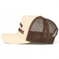 RAISED ON COUNTRY MUSIC Letter on Two Tone Trucker Hat