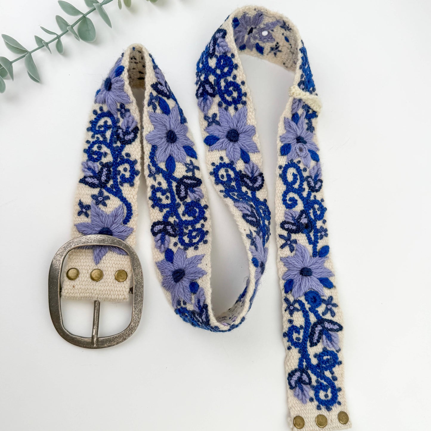 Atelier Azul Wide Embroidered Belt