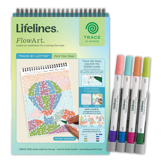 FlowArt® - Trace-By-Letter - Pack Your Bags