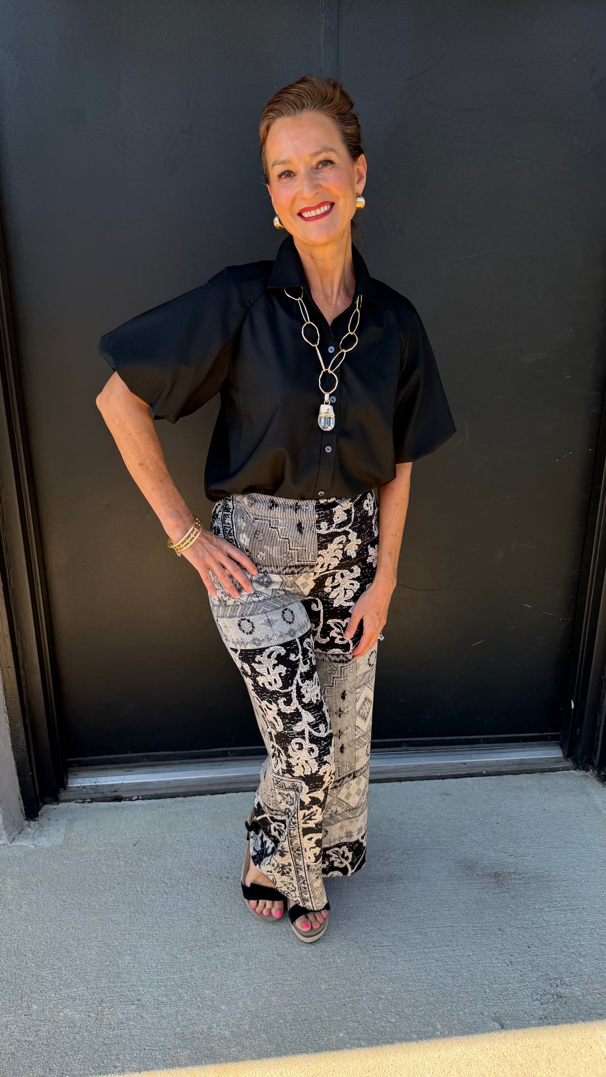 Paula Solid Puff Sleeve Shirt