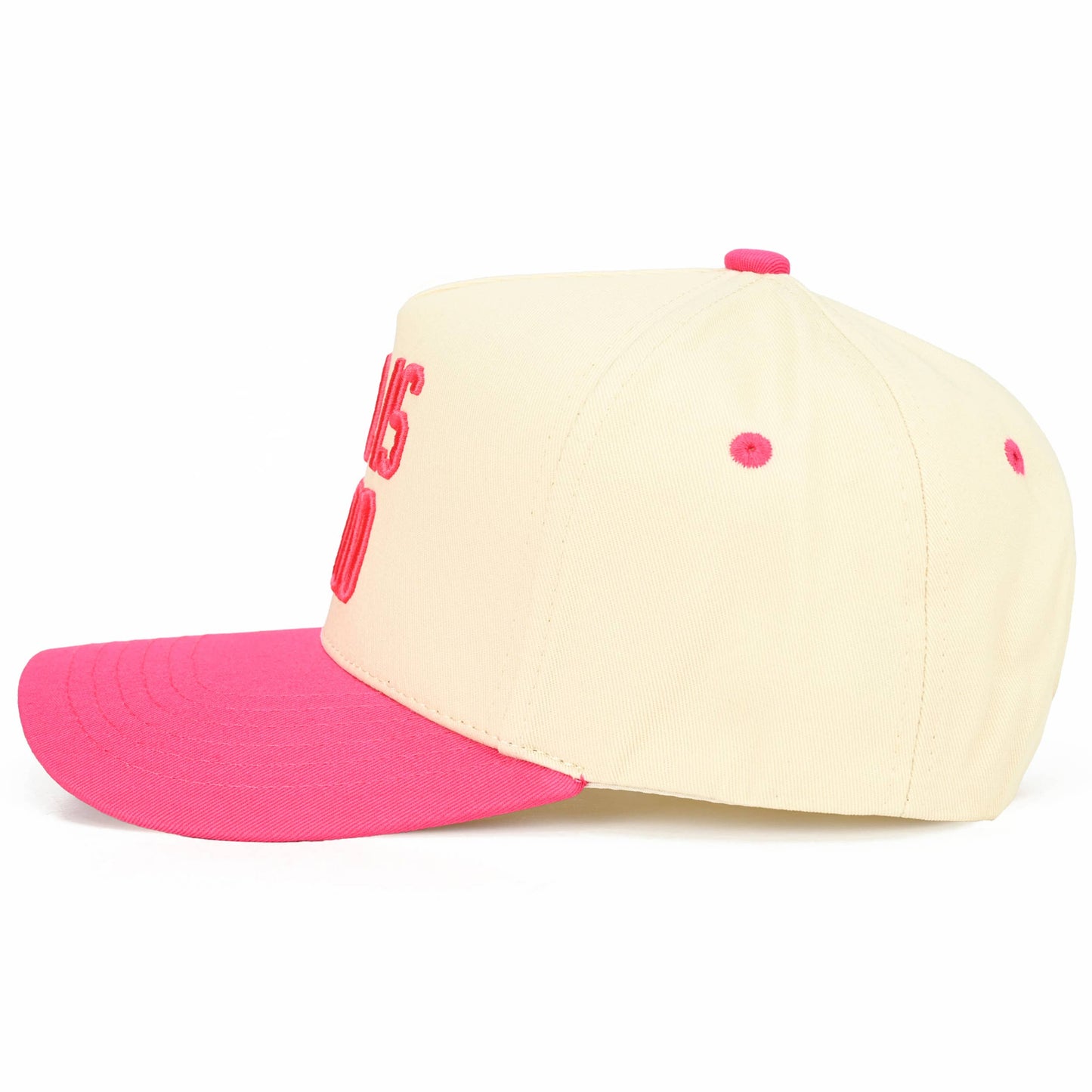 GOD IS GOOD Embroidered Letter Two Tone Trucker Hat