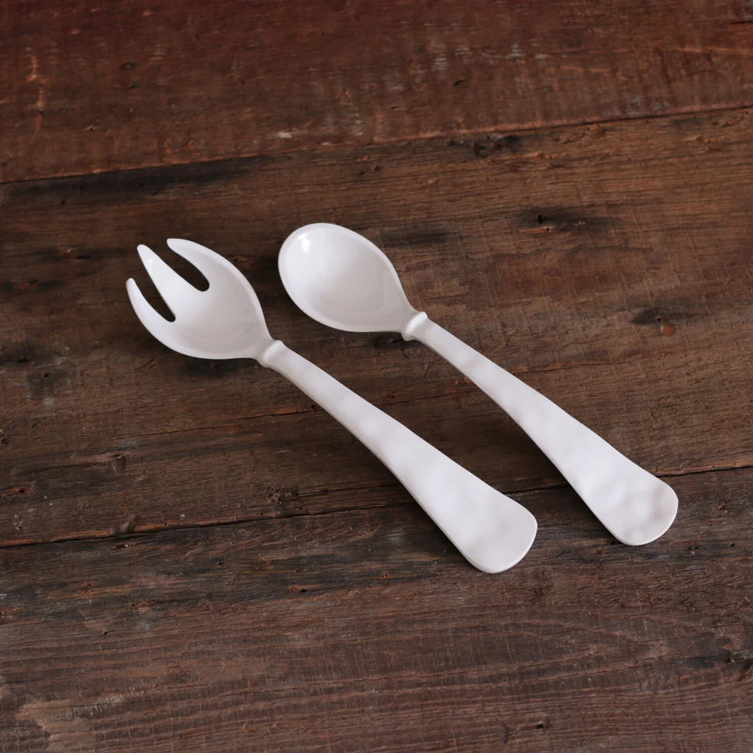 VIDA Havana Large White Salad Servers