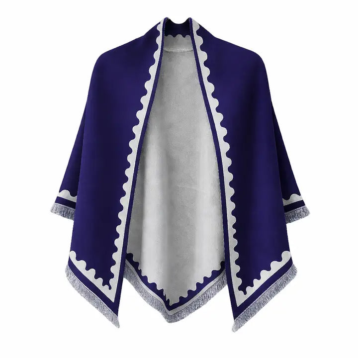 Scalloped Edge Elegance Triangle Wrap