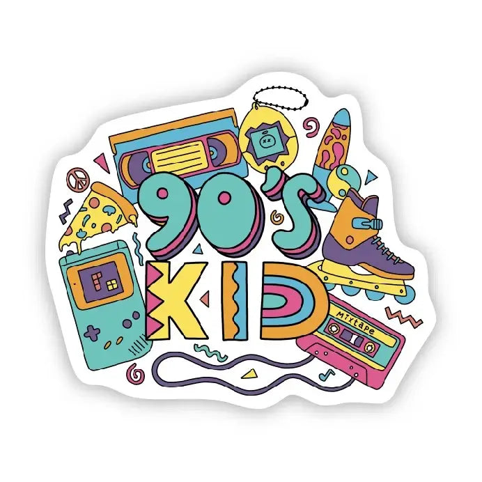 90's Kid Vinyl Sticker