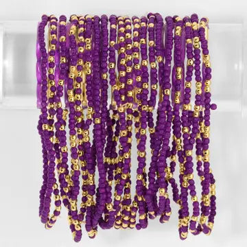 Stretch Seed Bead GAME DAY Bracelets