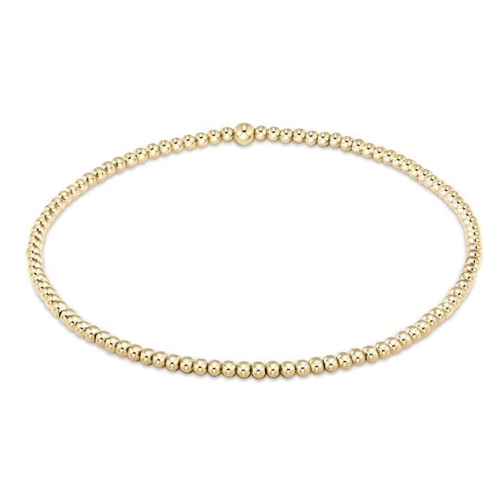 Extends-Classic Gold Bead Bracelet