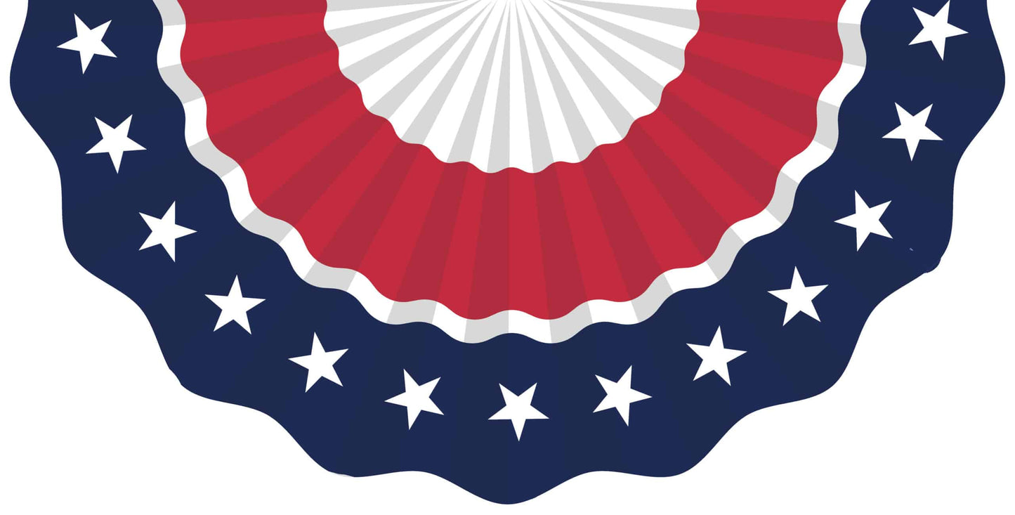 Vinyl Bunting-Red White and Blue
