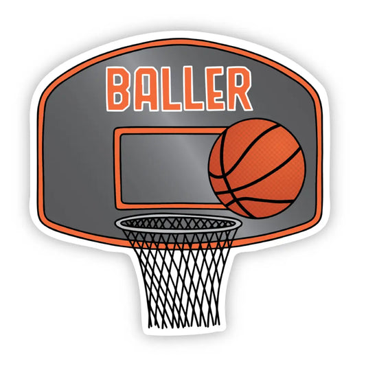 Baller Basketball Vinyl Sticker