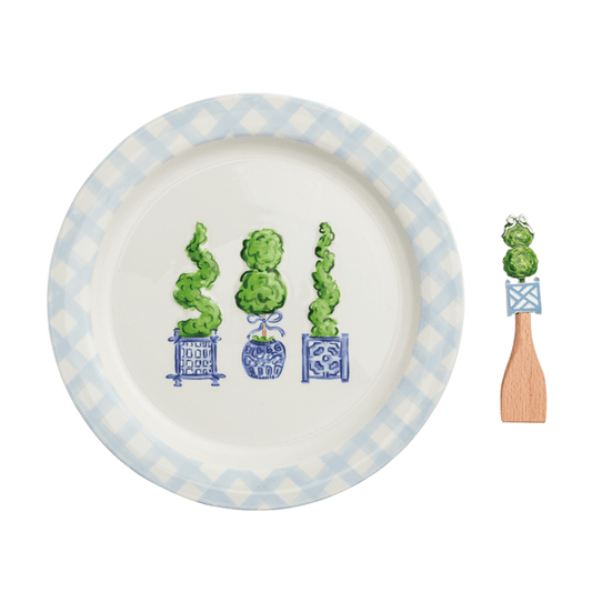 Topiary Round Platter Set