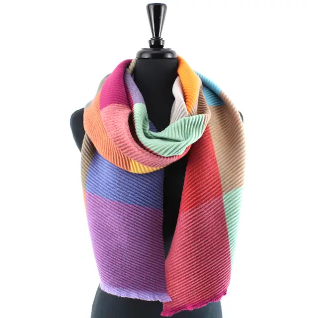 Merrymaking Pleated Scarf/Wrap