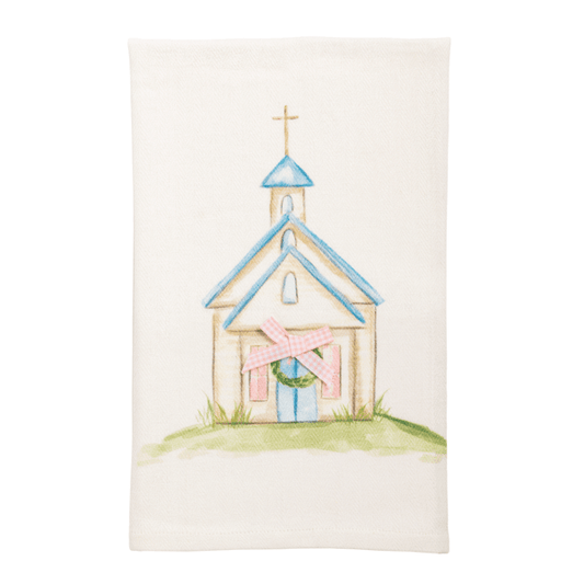 Easter Church Printed Towel
