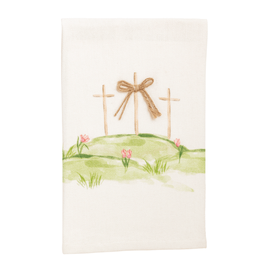 Easter Three Crosses Printed Towel