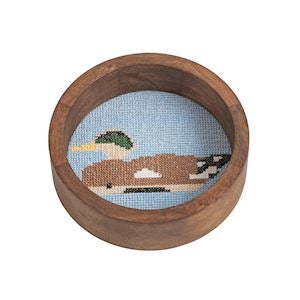 Round Needlepoint Coaster