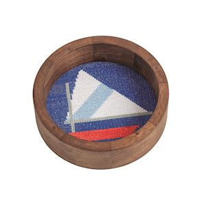 Round Needlepoint Coaster