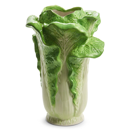 Large Green Cabbage Vase