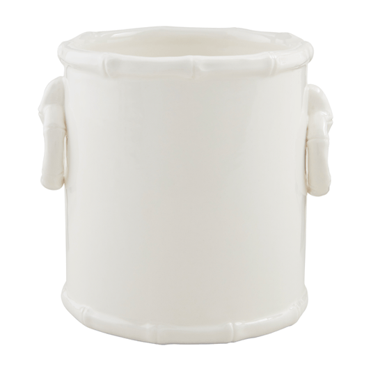 Ceramic Bamboo Handle Utensil Holder