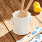 Ceramic Bamboo Handle Utensil Holder