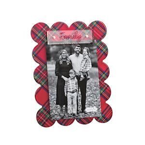 Family Scallop Tartan Frame