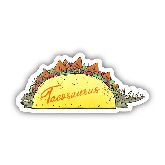 Taco-Saurus Stegosaurus Vinyl Sticker