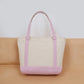 Classic Canvas Tote with Gingham Trim