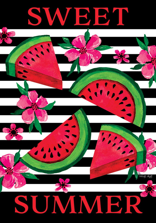 Garden Flag- Watermelon Stripes