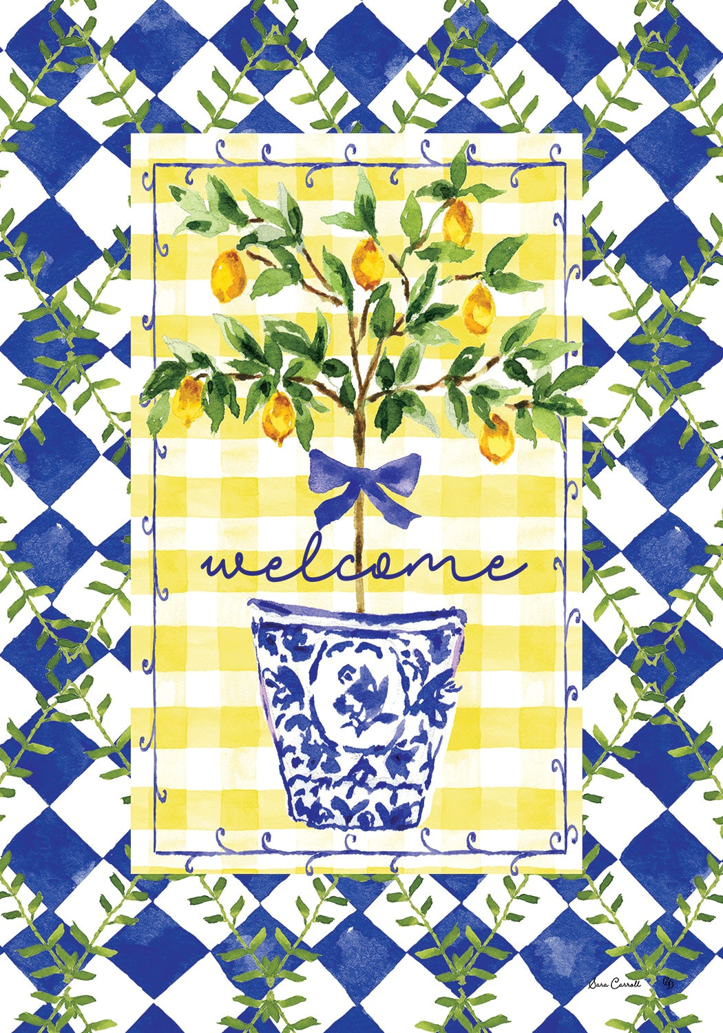 Garden Flag- Lemon Tree