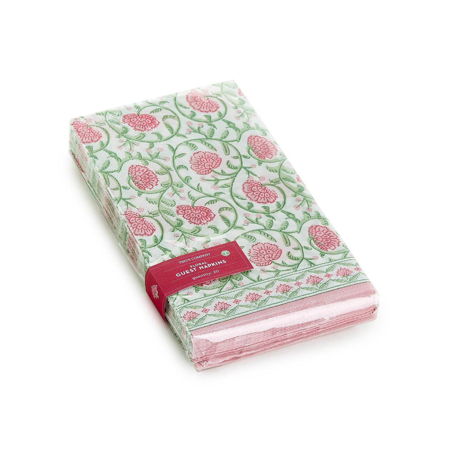 Floral Block Print 3-Ply Paper Dinner Napkin