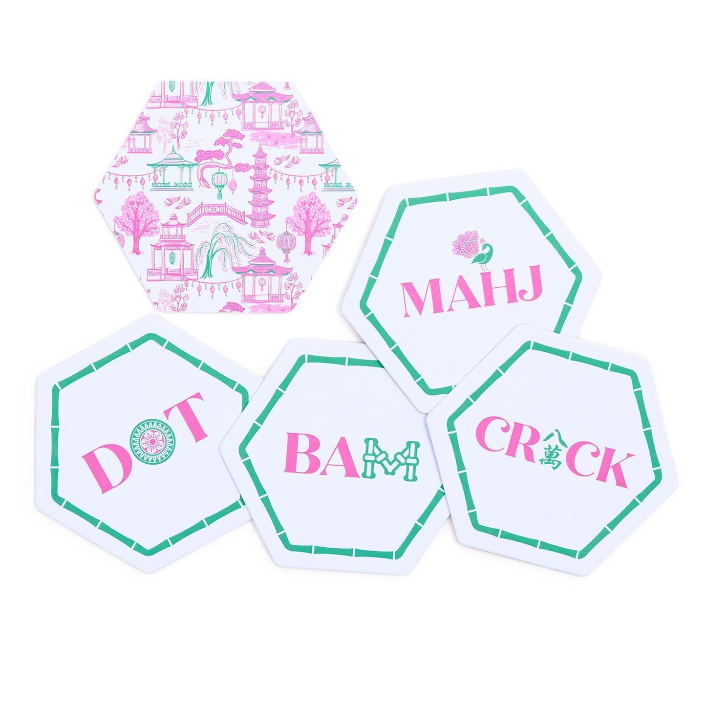 Let's Mahj Paper Coasters - Set of 24