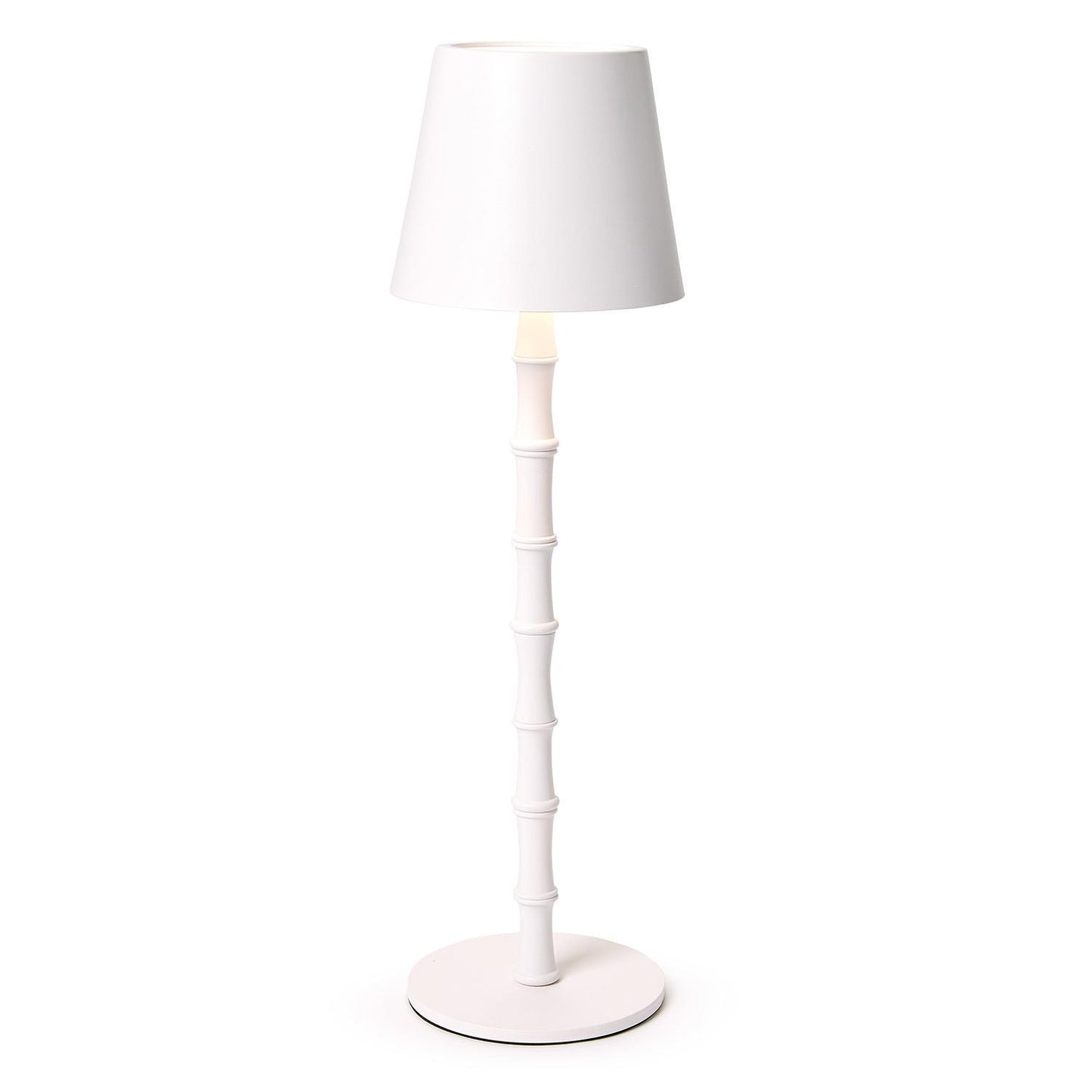 LED Cordless White Bamboo Table Lamp in Gift Box