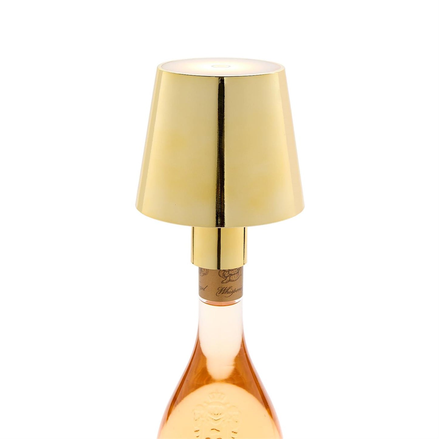 LED Touchable Gold Lampshade with Bottle Stopper in Gift Box