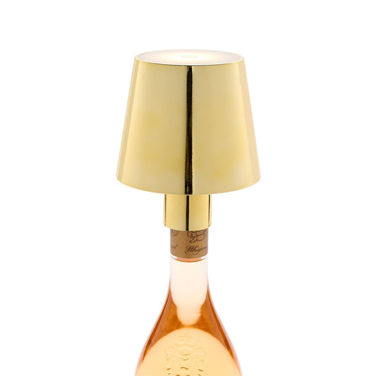 LED Touchable Gold Lampshade with Bottle Stopper in Gift Box